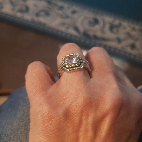 3 piece diamond wedding set - Picture 2 of 5